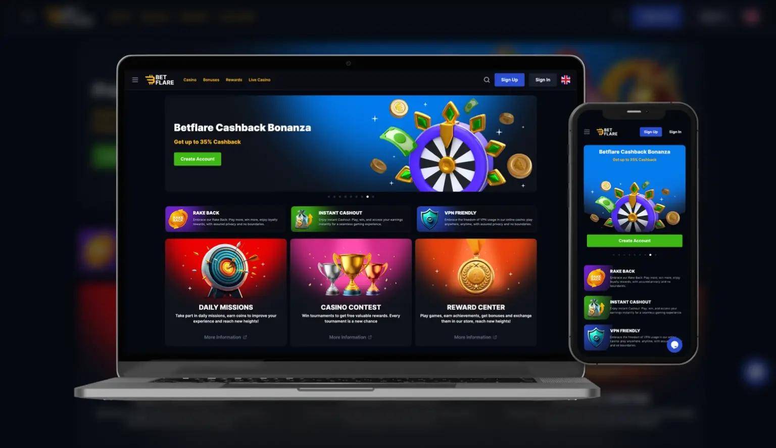 intro casino bet flare