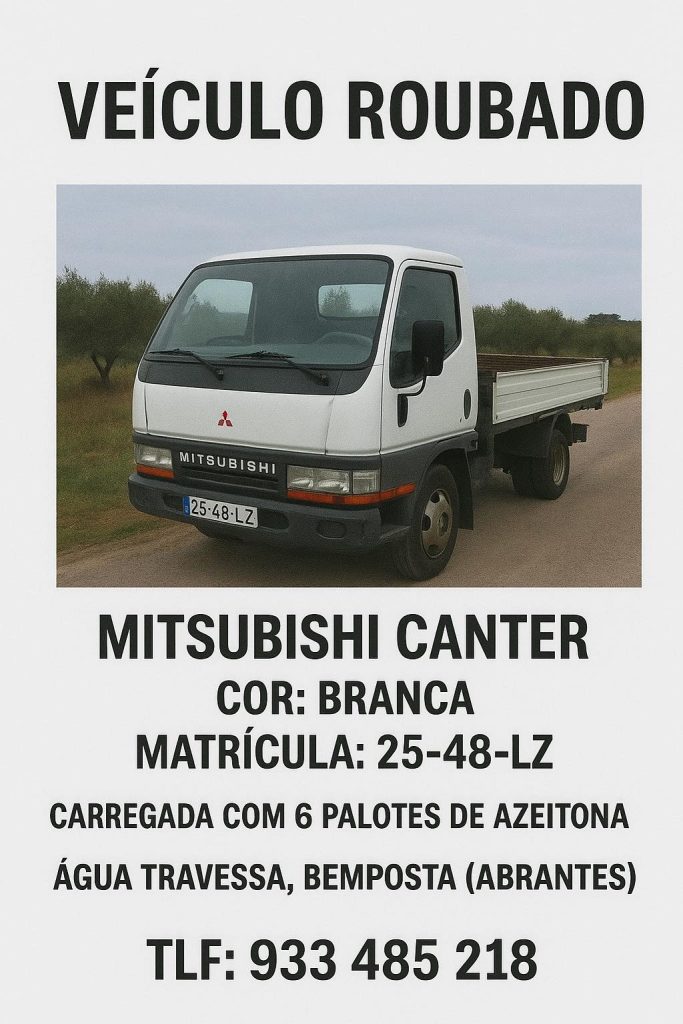 Roubaram carrinha carregada de azeitona apelo 25910205555232918 3451255392105730442 n