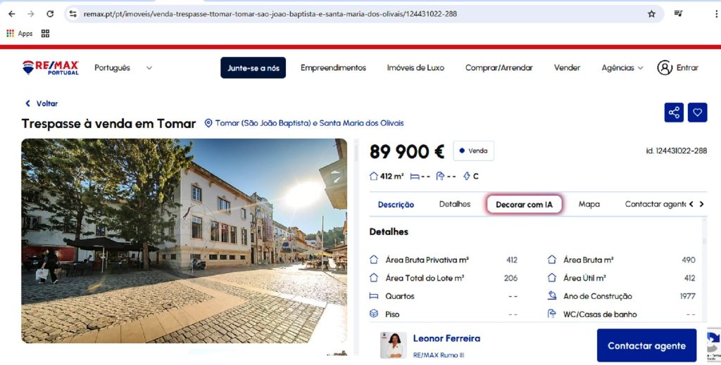 Antiga sede da Região de Turismo em trespasse rtt