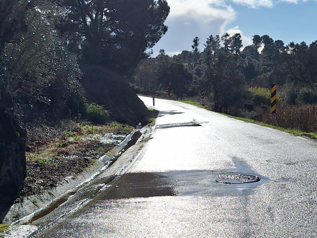 Esgotos a escoar para a via pública na freguesia de S. Pedro de Tomar 20251221 115730