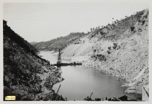 Barragem de Castelo do Bode inaugurada há 75 anos barragem O inicio da construcao da Barragem de Castelo do Bode com a colocacao das ensecadeiras em 1947