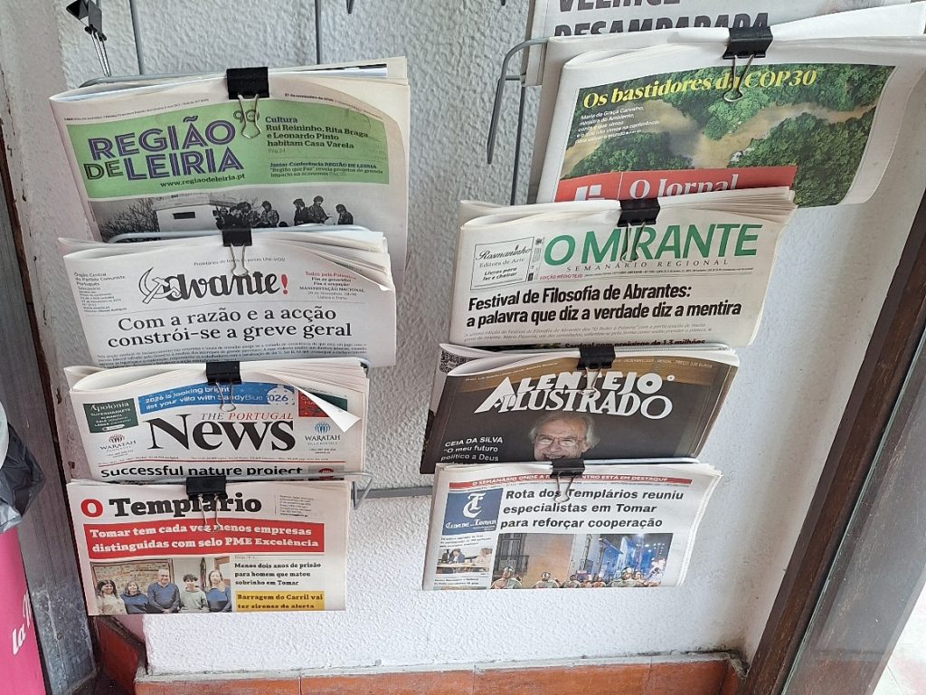 Capas dos jornais locais e regionais jornais imprensa 20251201 110255