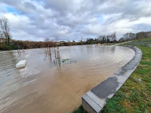 Parque verde do Flecheiro novamente inundado (c/ fotos e vídeo) Flecheiro 20260125 160618