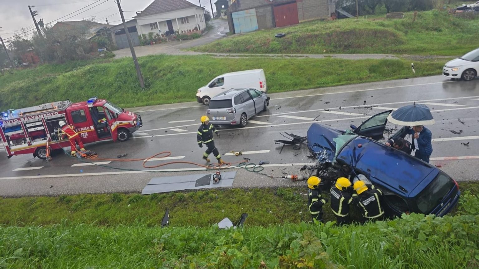 Três cidadãos brasileiros morrem em violento acidente no concelho de Pombal acid 1480539170742436 4127441202464548516 n