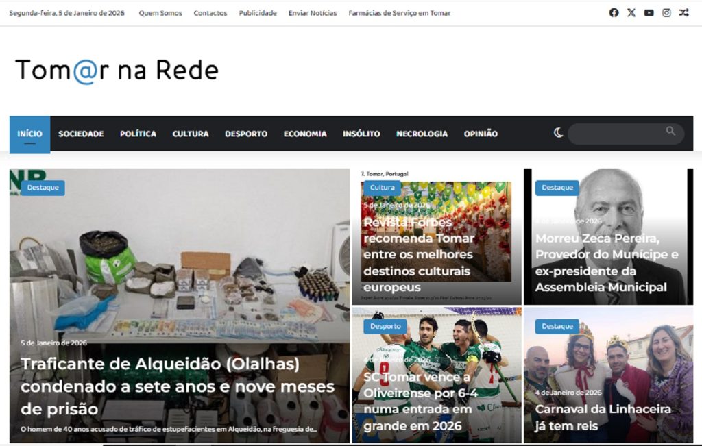 Tomar na Rede: o que mais interessou aos leitores em 2025 tomar na rede
