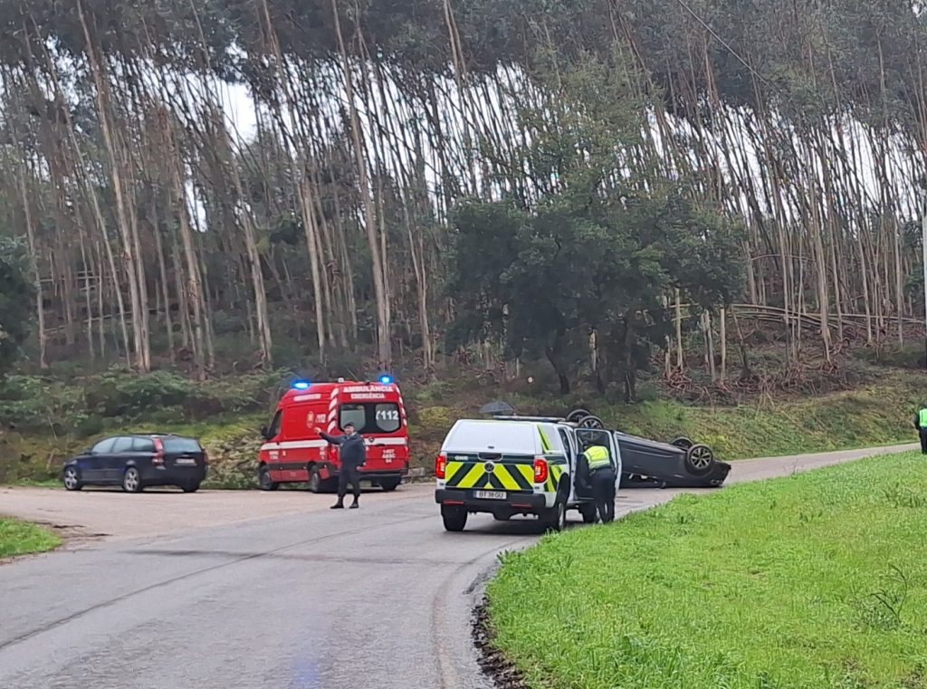 Carro despista-se e fica capotado 20260218 152604