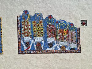 De pedaços de mosaicos nasceu um mural alusivo à festa dos Tabuleiros mosaico tabuleiros arte urbana 20260417 114847