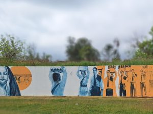 Mural vandalizado. Alvo foi vereadora Filipa Fernandes mural 20260407 112016