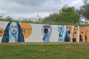 Mural vandalizado. Alvo foi vereadora Filipa Fernandes mural 20260407 112019