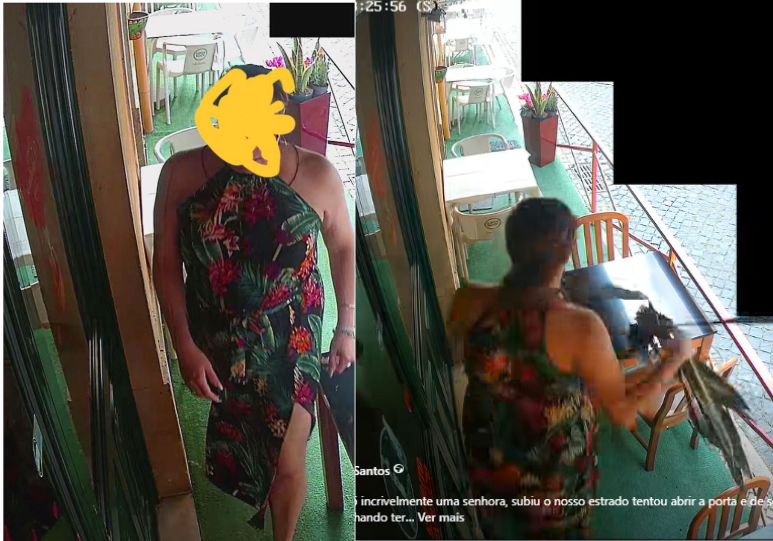 Homem vestido de mulher rouba flor de restaurante em Tomar (c/ vídeo) furto siciliano 5727581612472072133 n