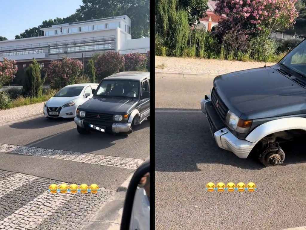 Jipe perde uma das rodas perto da ponte do Flecheiro (c/ vídeo) jipe 7890