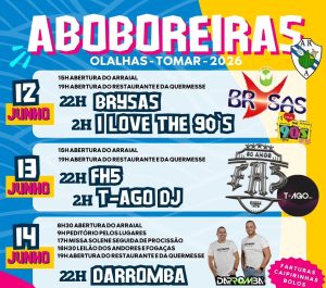 Propostas para o fim de semana em Tomar e arredores 12 6 festa aboboreiras 12 14 junho