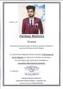 Família indiana desiste de trasladar corpos de pai e filha e faz funeral em Almeirim 731022494 1464599795352022 8732212292164581996 n