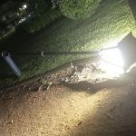 Candeeiro tombado há uma semana no jardim da Várzea Pequena candeeiro IMG 20260613 WA0019
