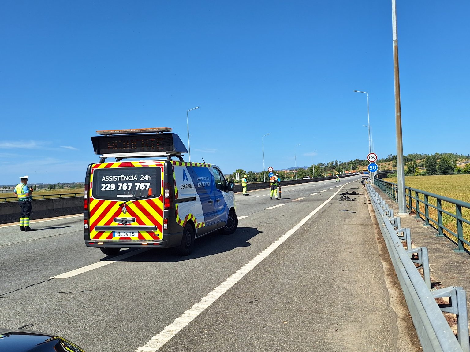 Colisão na A13 provoca um morto e um ferido grave 20260822 154525